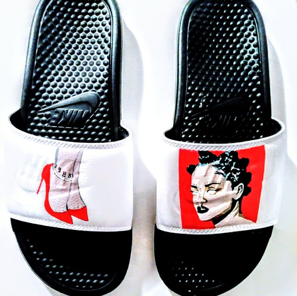 Nike shoe slides customs slippers sandals sneakers